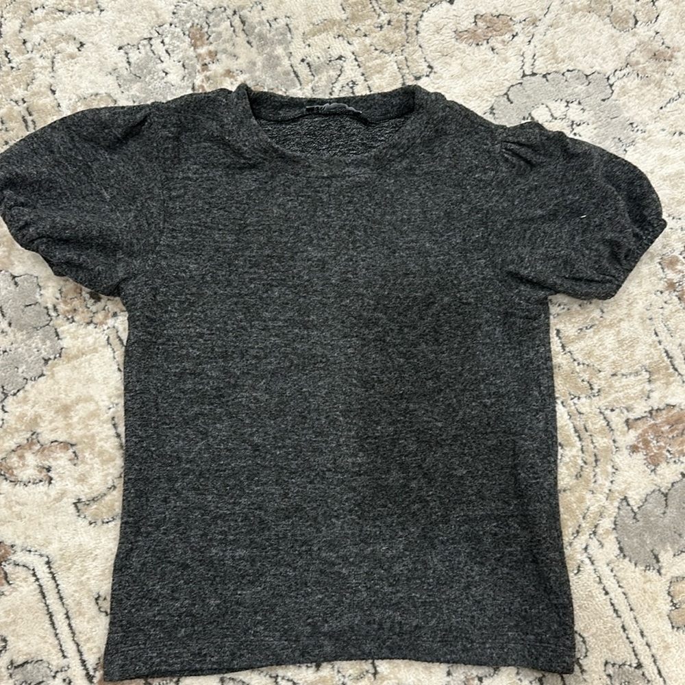 Zara short sleeve puff t shirt